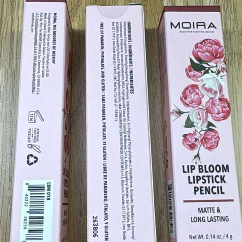 MOIRA Lip Bloom Lipstick Pencil LBM 018 | Matte Finish | Long-Lasting & Smooth